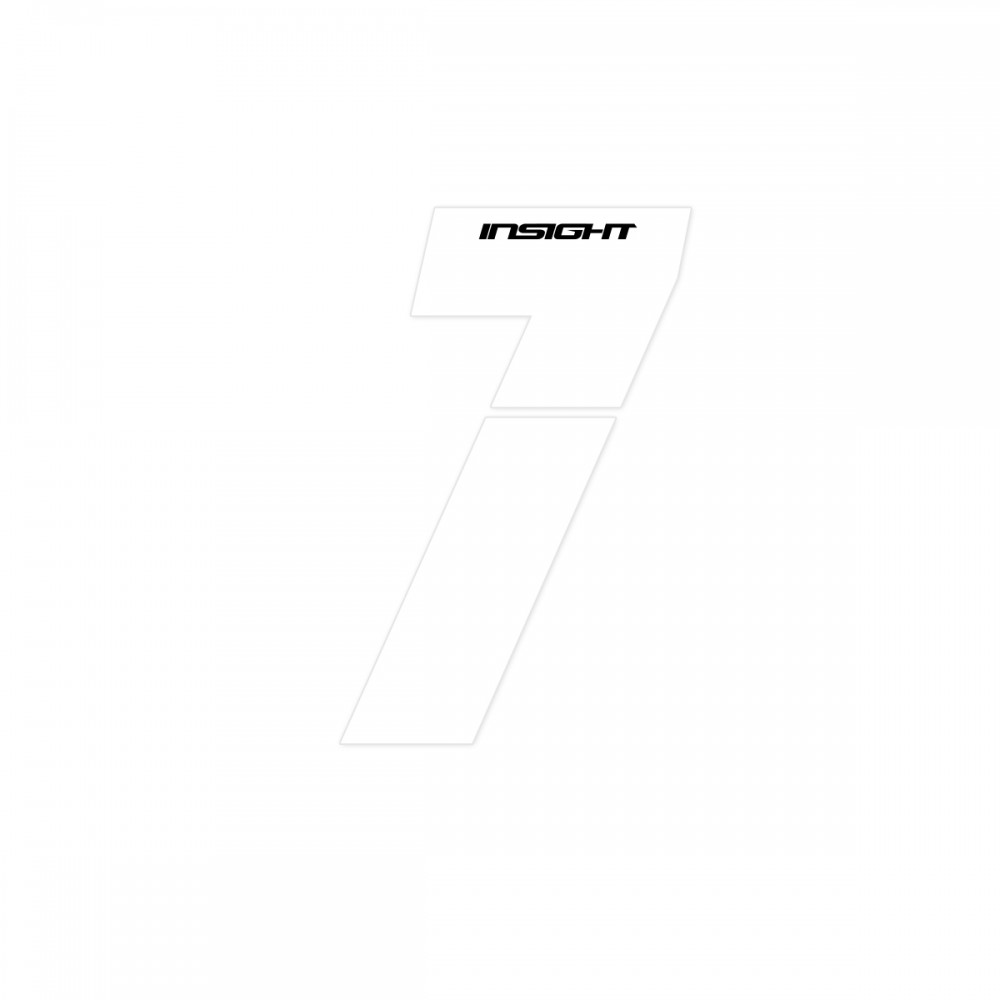 PLATE NUMBERS INSIGHT WHITE 4"