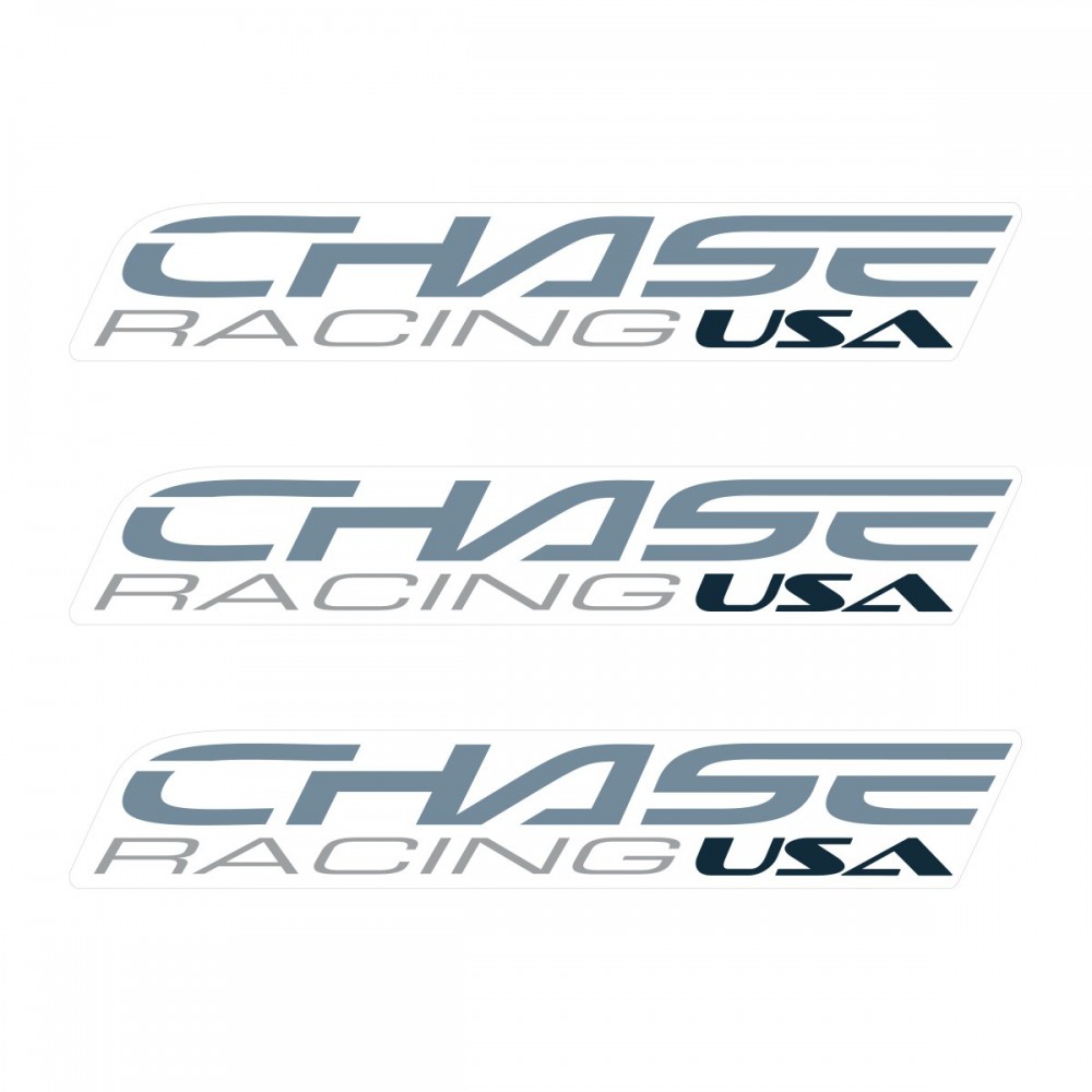 CHASE SMALL STICKER 110x18MM PACK X 3 LIGHT GREY